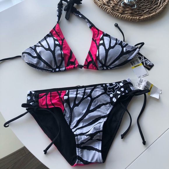 SOLD Fox Racing Swim Fly Moto Bikini Swimsuit - Picture 2 of 8
